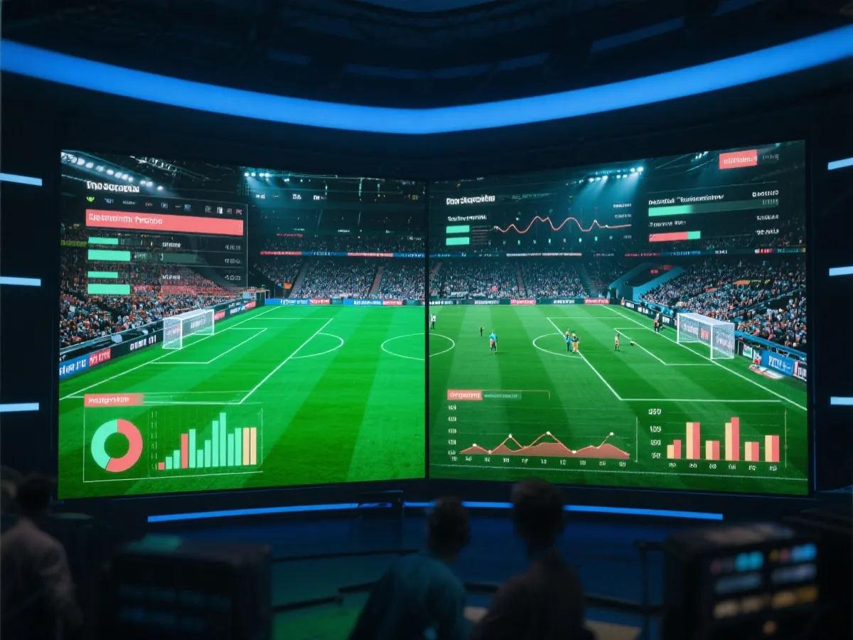 赛事直播与数据联动画面