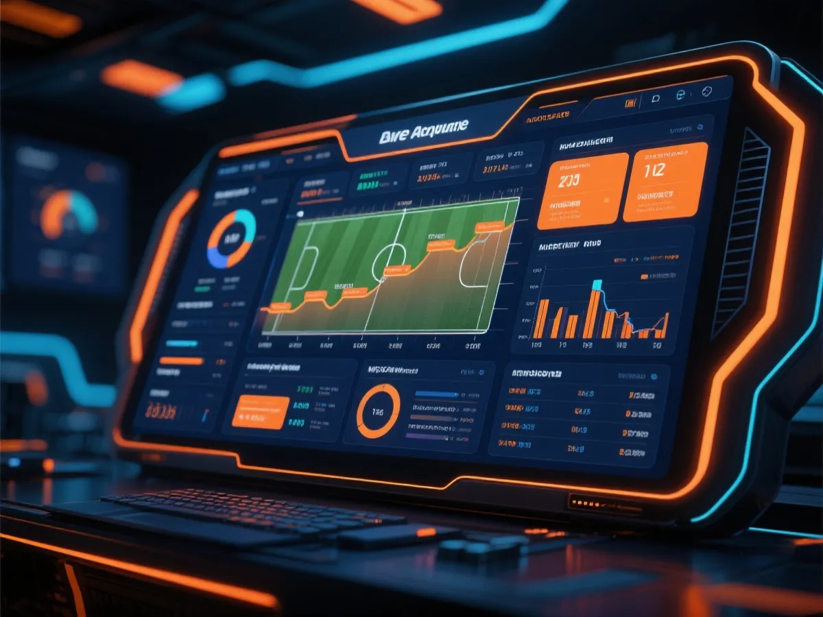 赛事数据与直播界面示意图