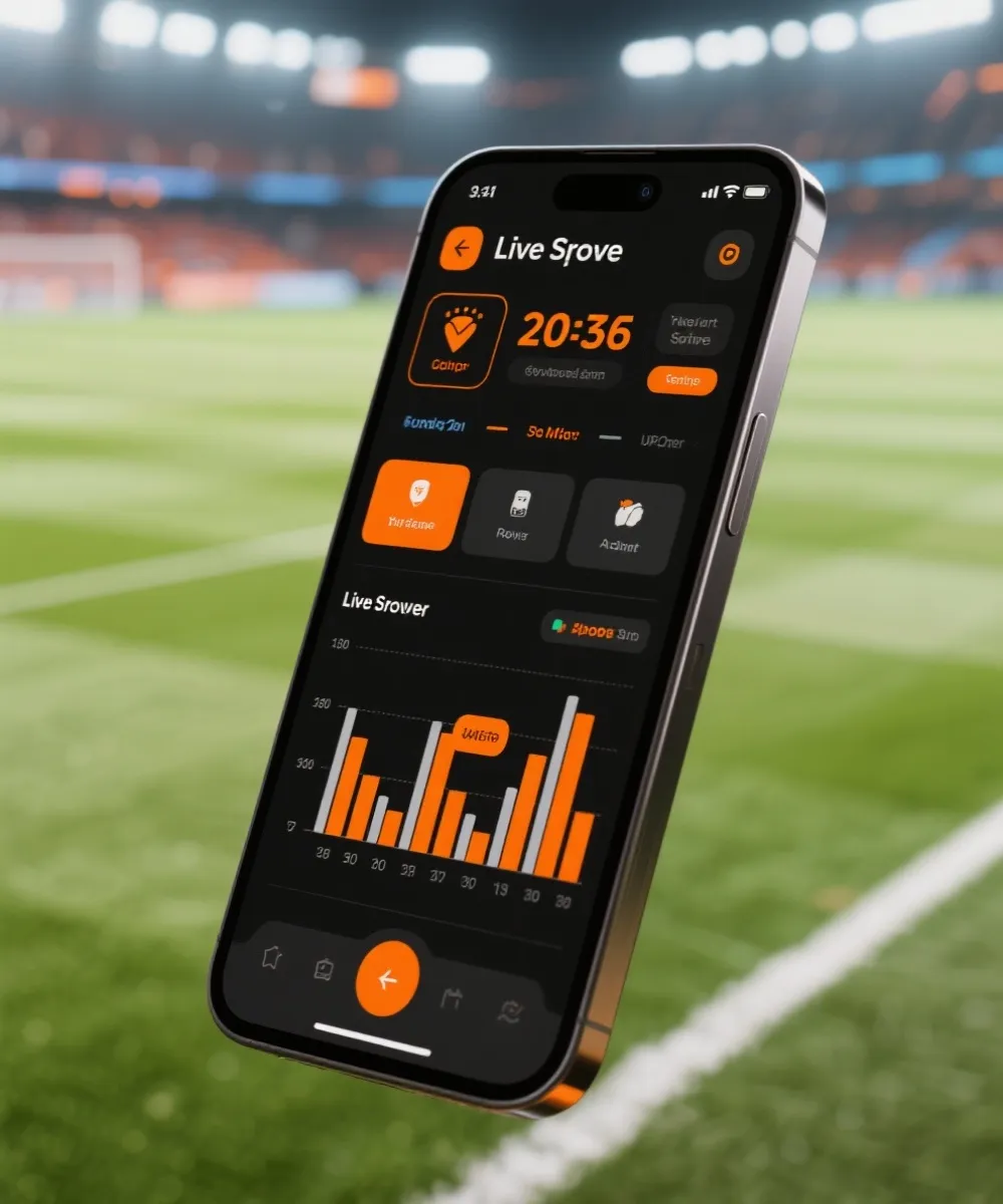 移动端赛事中心界面示意图